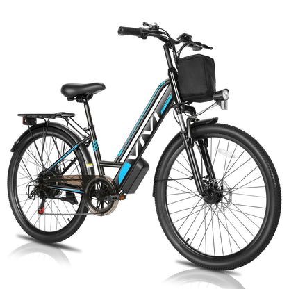 VIVI MT26GUL Step-Through Urban Rambler Electric Bike UL2849 Certified