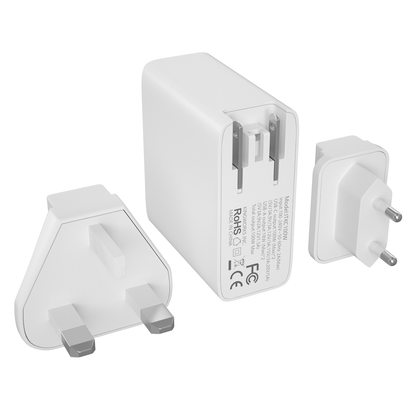 شاحن حائط ITEHIL 100 واط سريع الشحن بمنفذ USB-C PD (إضافي: قابس الاتحاد الأوروبي وقابس المملكة المتحدة)