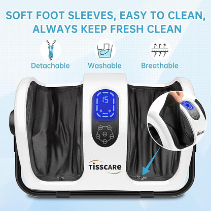 Shiatsu Foot Massager with Deep Kneading Heat Therapy | Tisscare 212