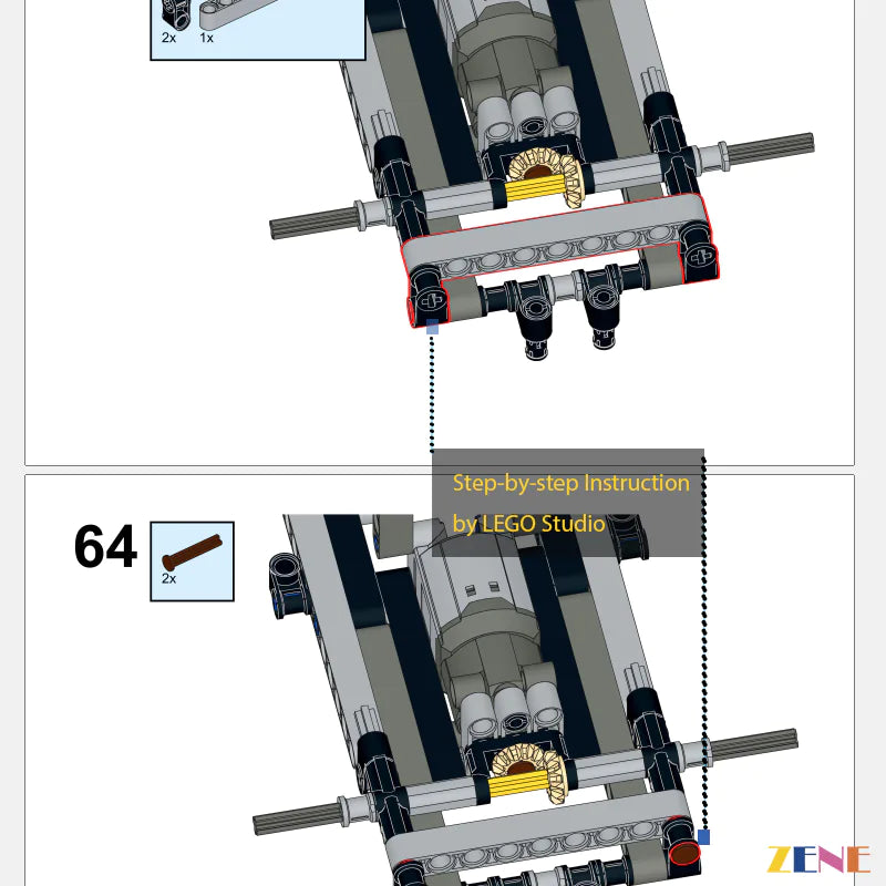 Funciones de potencia para LEGO Bugatti Bolide Agile Blue #42162 RC