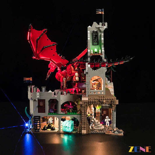 Kit de iluminación para LEGO Dungeons Dragons Red Dragon's Tale DND n.° 21348