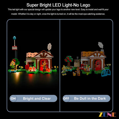 Light Kit for LEGO Isabelle's House Visit #77049