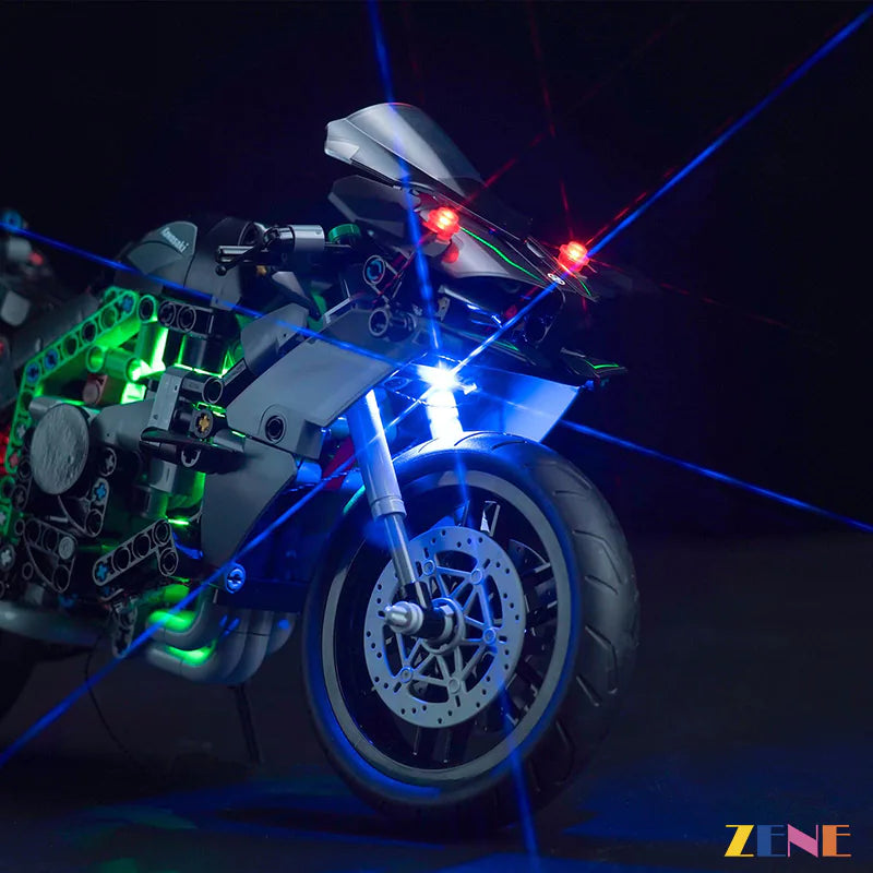 Kit de luces para motocicleta LEGO Kawasaki Ninja H2R n.° 42170