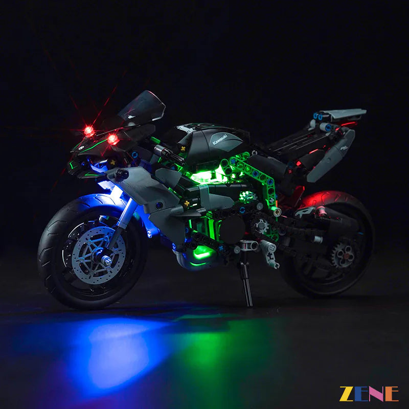 Kit de luces para motocicleta LEGO Kawasaki Ninja H2R n.° 42170