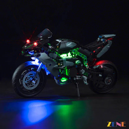 Kit de luces para motocicleta LEGO Kawasaki Ninja H2R n.° 42170