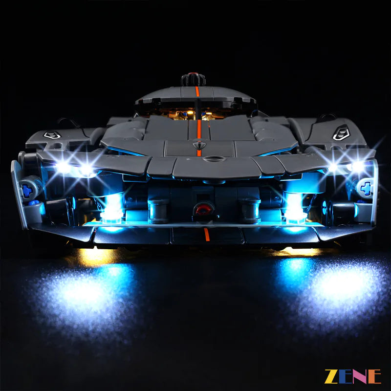 Kit de iluminación para Koenigsegg Jesko Absolut Hypercar n.° 42173 y n.° 42184 LEGO 