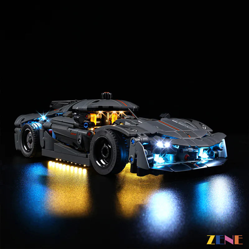 Kit de iluminación para Koenigsegg Jesko Absolut Hypercar n.° 42173 y n.° 42184 LEGO 