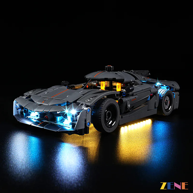 Kit de iluminación para Koenigsegg Jesko Absolut Hypercar n.° 42173 y n.° 42184 LEGO 