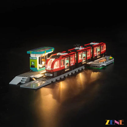 Light Kit for LEGO Downtown Streetcar and Station #60423