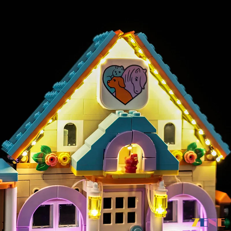 Kit de iluminación para la Clínica Veterinaria LEGO para Caballos y Mascotas n.° 42651 