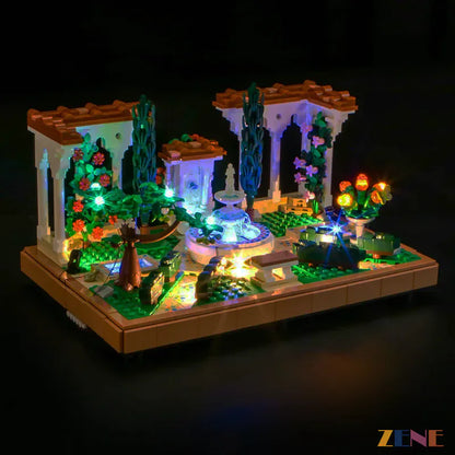 Kit de iluminación para LEGO Fountain Garden n.° 10359