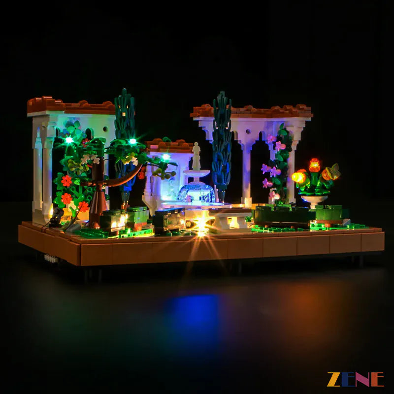 Kit de iluminación para LEGO Fountain Garden n.° 10359