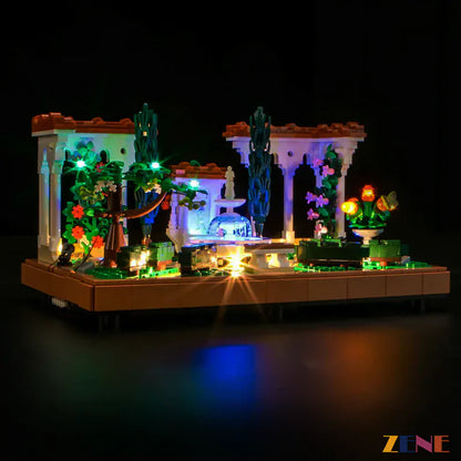 Kit de iluminación para LEGO Fountain Garden n.° 10359