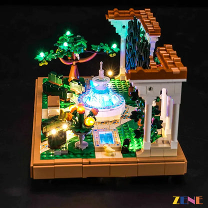 Kit de iluminación para LEGO Fountain Garden n.° 10359
