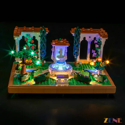 Kit de iluminación para LEGO Fountain Garden n.° 10359