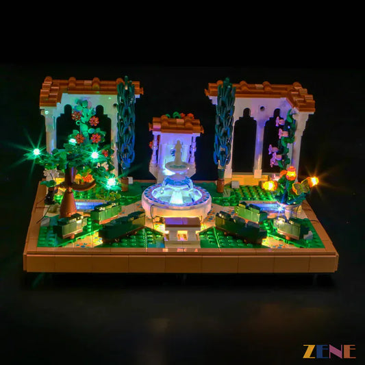 Kit de iluminación para LEGO Fountain Garden n.° 10359