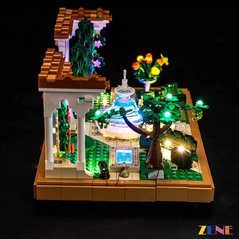 Kit de iluminación para LEGO Fountain Garden n.° 10359