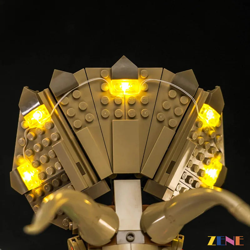 Kit de iluminación para LEGO Jurassic World: Fósiles de dinosaurio: Cráneo de triceratops n.° 76969