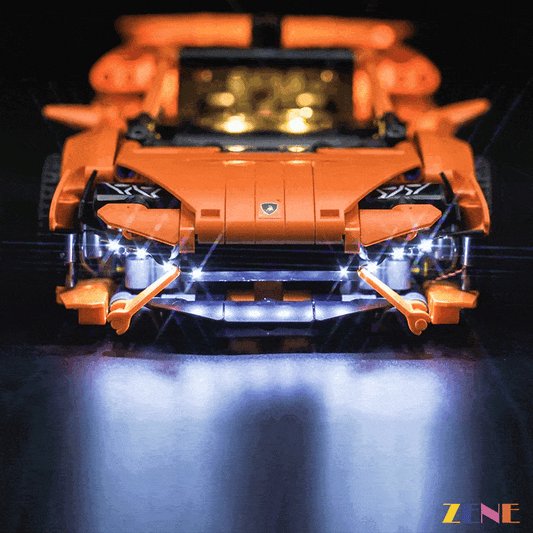 Kit de luces para LEGO Lamborghini Huracán Tecnica Naranja #42196
