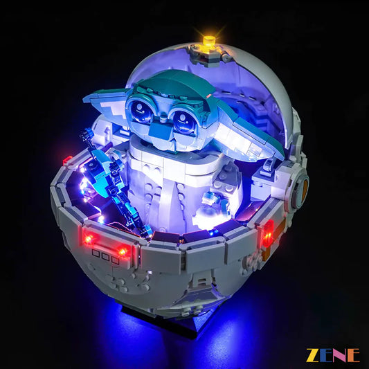 Kit de iluminación para LEGO Grogu con cochecito flotante n.° 75403