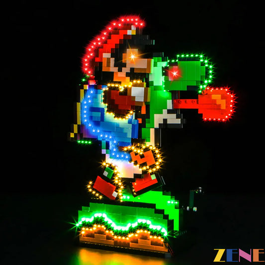 Kit de iluminación para LEGO Super Mario World Mario Yoshi n.° 71438