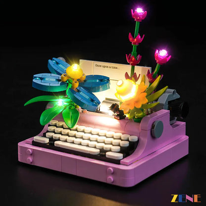 Kit de iluminación para máquina de escribir LEGO con flores n.° 31169