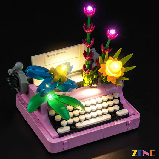 Kit de iluminación para máquina de escribir LEGO con flores n.° 31169