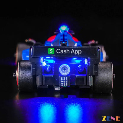 Kit de iluminación para coche de carreras LEGO F1 con Visa Cash App RB VCARB 01 n.° 77246