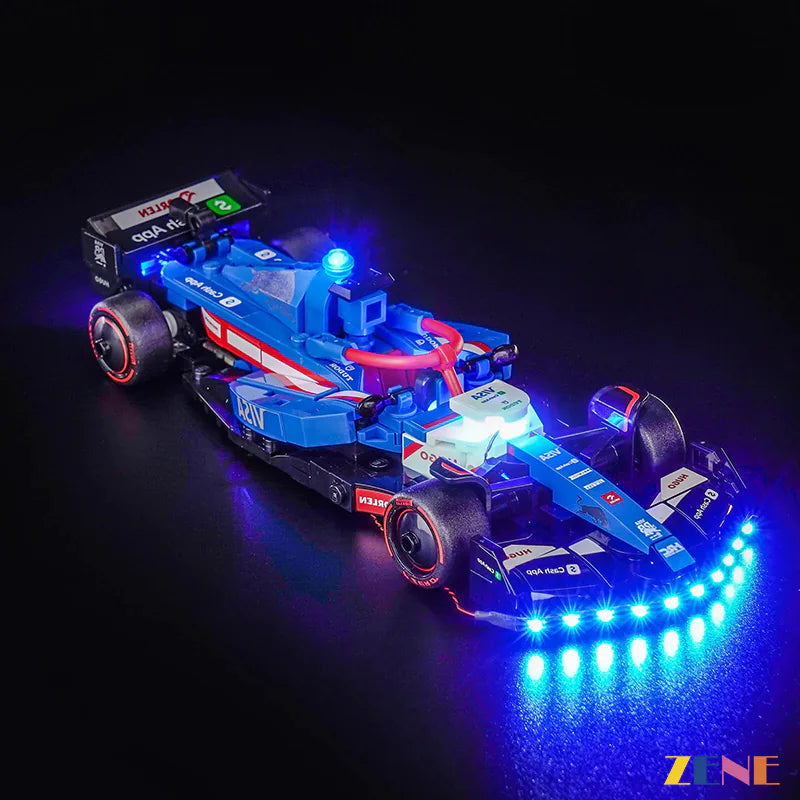 Kit de iluminación para coche de carreras LEGO F1 con Visa Cash App RB VCARB 01 n.° 77246
