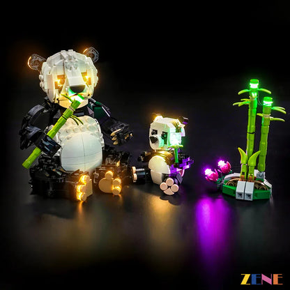 Kit de iluminación para LEGO Wild Animals Panda Family 31165 