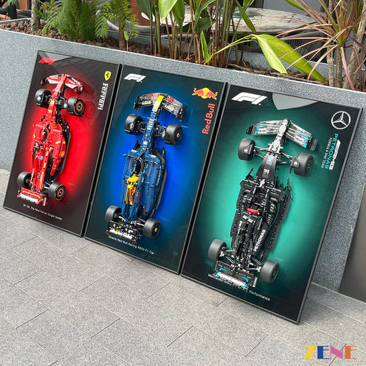 Tablero de exhibición de marcos para coches LEGO F1 Technics Photo