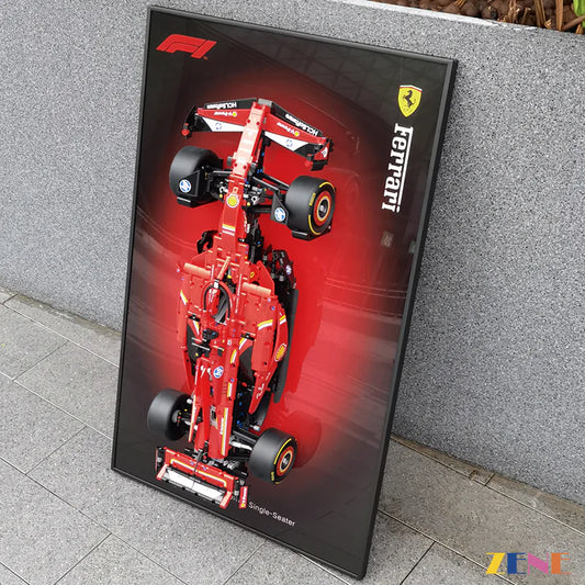 Tablero de exhibición de marcos para coches LEGO F1 Technics Photo