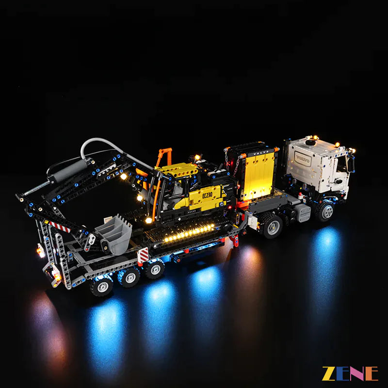 Kit de iluminación para camión LEGO Volvo FMX y excavadora eléctrica EC230 n.° 42175 