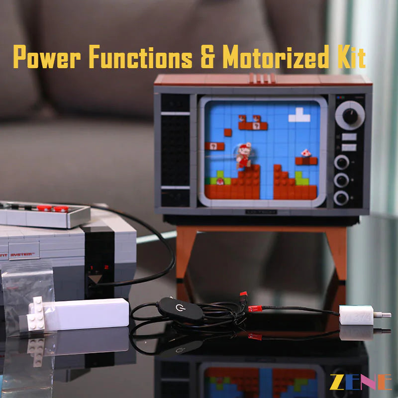 Kit de funciones de potencia para LEGO Super Mario Nintendo Entertainment System n.° 71374 motorizado