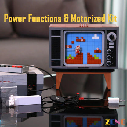 Kit de funciones de potencia para LEGO Super Mario Nintendo Entertainment System n.° 71374 motorizado