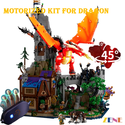 Motorized Kit for LEGO Dungeons Dragons Red Dragon's Tale #21348 Power Functions
