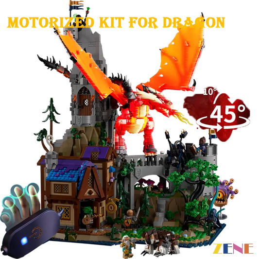 Kit motorizado para LEGO Dungeons Dragons Red Dragon's Tale n.° 21348 Power Functions