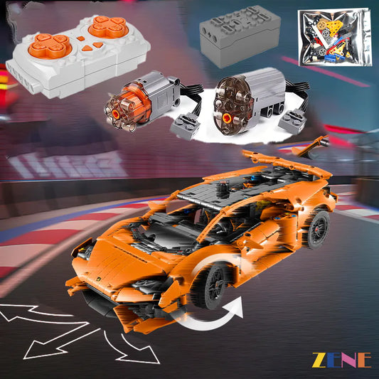 Funciones de potencia para LEGO Lamborghini Huracán Tecnica Naranja #42196 RC Motorizado