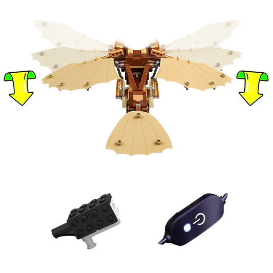 Kit motorizado para la máquina voladora LEGO de Leonardo da Vinci n.° 10363 (Power Functions)