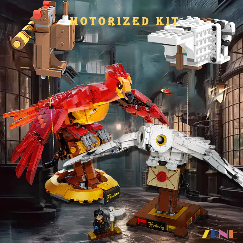 Kit motorizado para LEGO Hedwig n.° 75979 y Fénix de Fawkes y Dumbledore n.° 76394 Power Functions