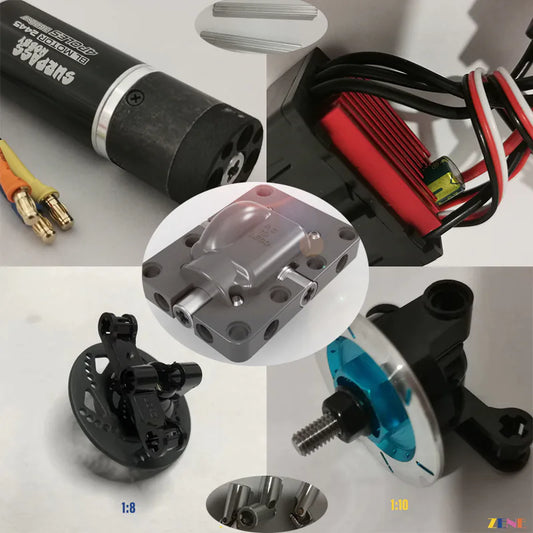 Para accesorios RC de metal de alto rendimiento personalizados para piezas motorizadas sin escobillas LEGO 