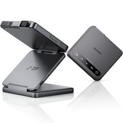 Aurzen ZIP Tri-Fold Portable Mini Projector | US Version